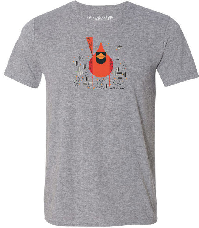 Charley Harper T-Shirt - Cardinal Close Up Large