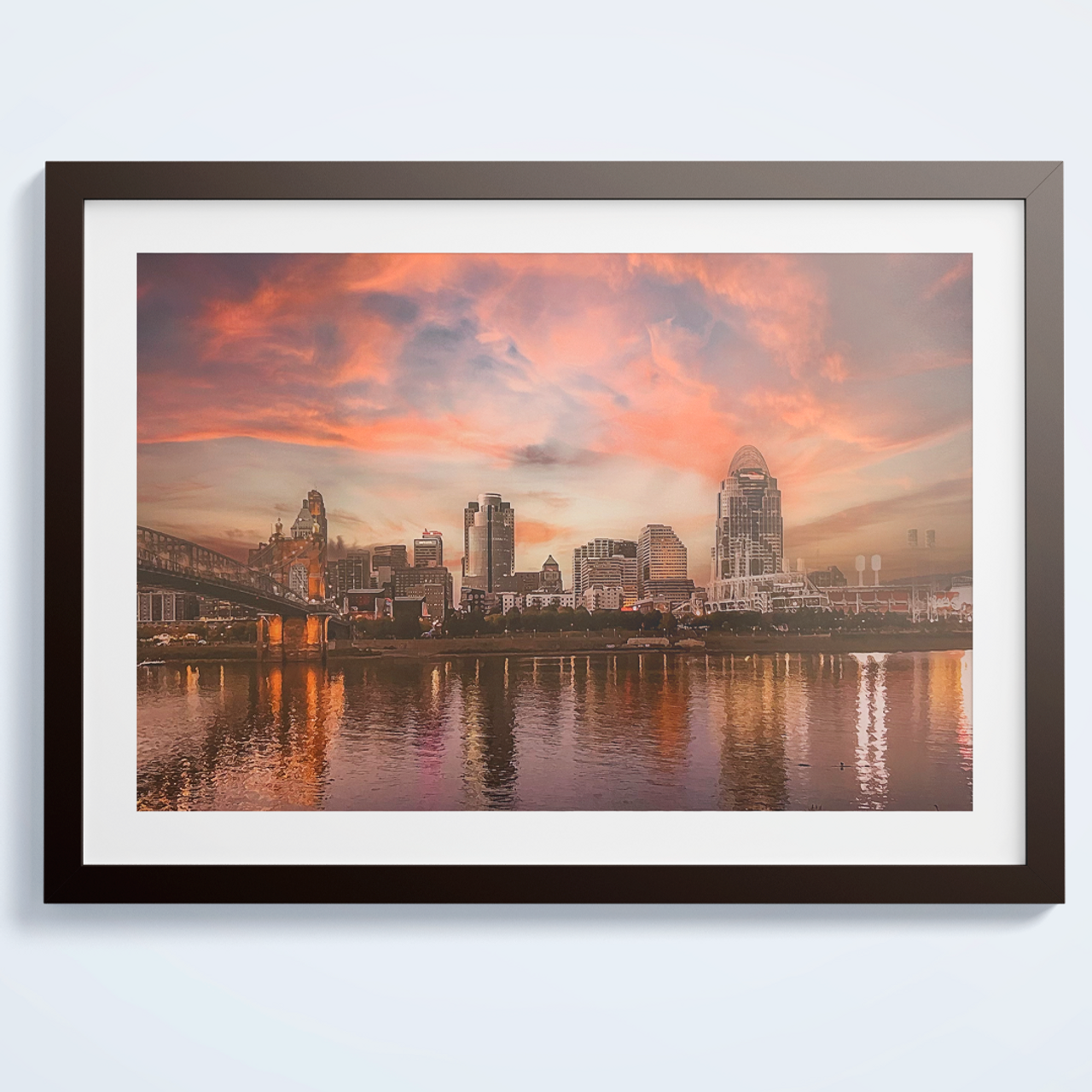 Cincinnati Skyline Sunset