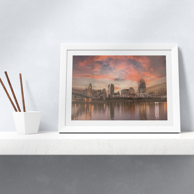Cincinnati Skyline Sunset