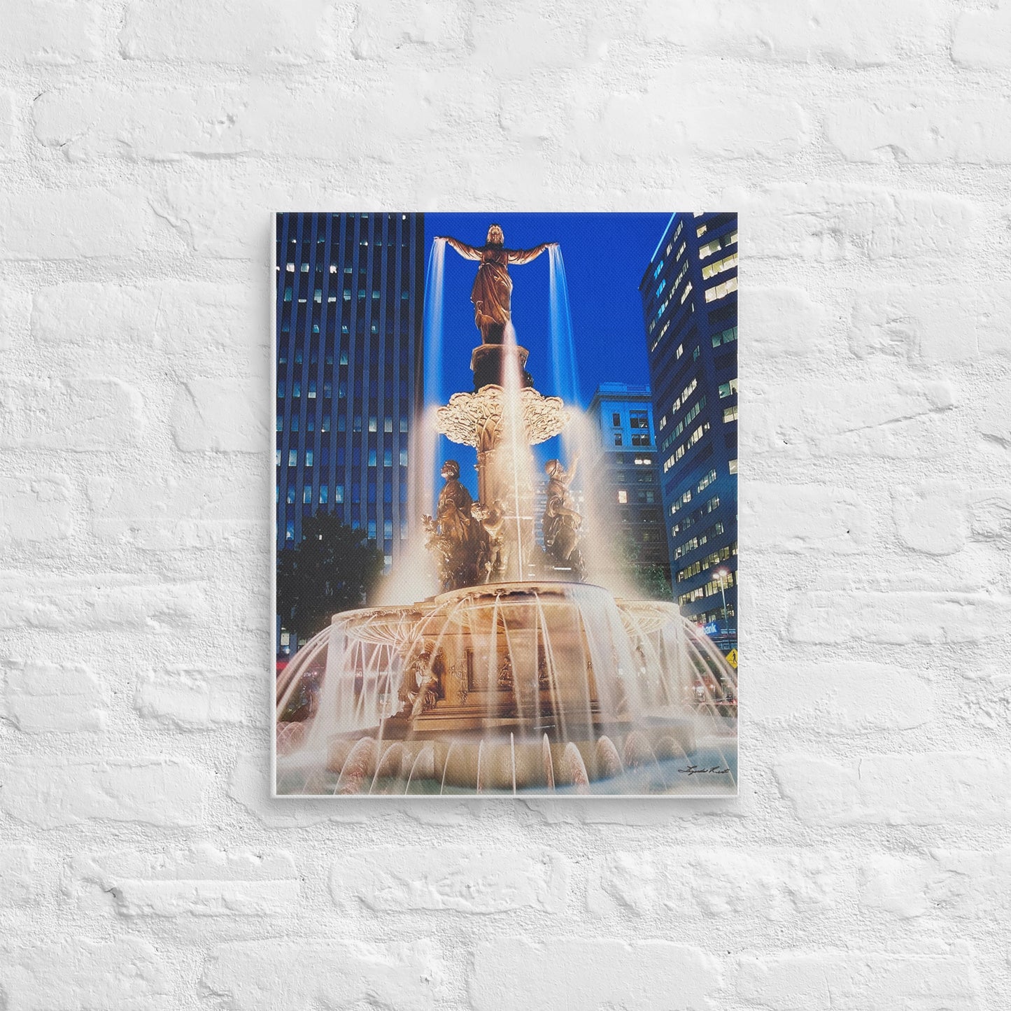 Tyler Davidson Fountain - Canvas Print