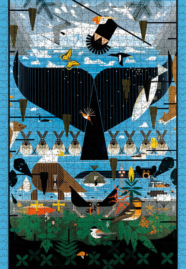 Charley Harper Glacier Bay 1000-Piece Jigsaw Puzzle