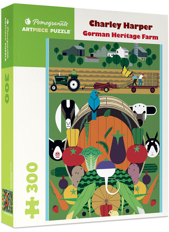Charley Harper Gorman Heritage Farm 300-Piece Jigsaw Puzzle