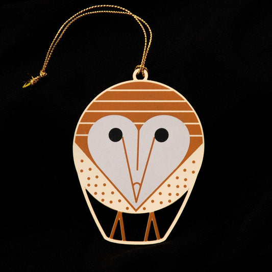 Barn Owl - 2003 - Brass Ornament