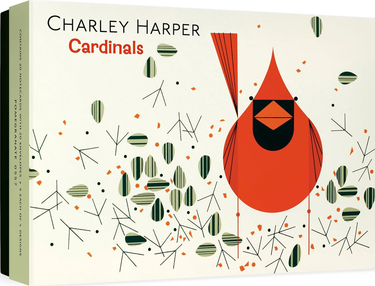 Charley Harper Cardinals Boxed Notecards Assortment