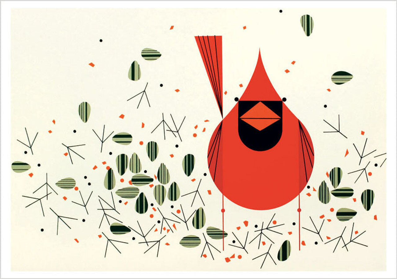 Charley Harper Cardinals Boxed Notecards Assortment