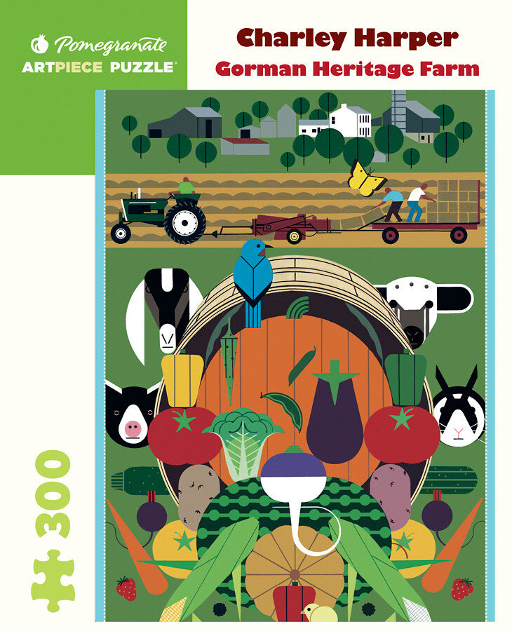 Charley Harper Gorman Heritage Farm 300-Piece Jigsaw Puzzle