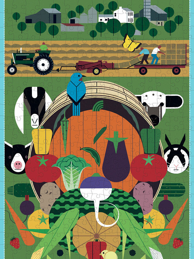 Charley Harper Gorman Heritage Farm 300-Piece Jigsaw Puzzle