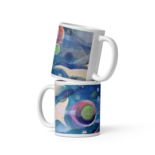 Wonderland - White glossy mug