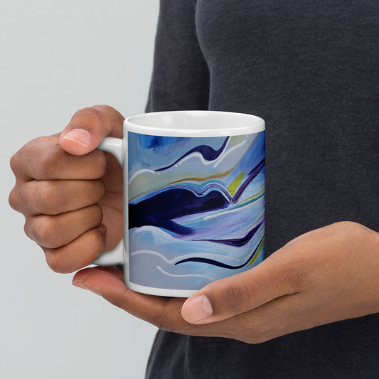 Delicate Vibe - White glossy mug