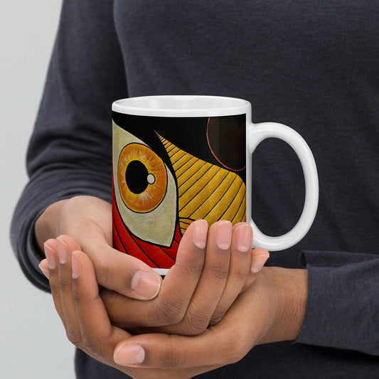 Self-Portrait - White glossy mug