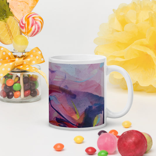 Splash Dance - White glossy mug